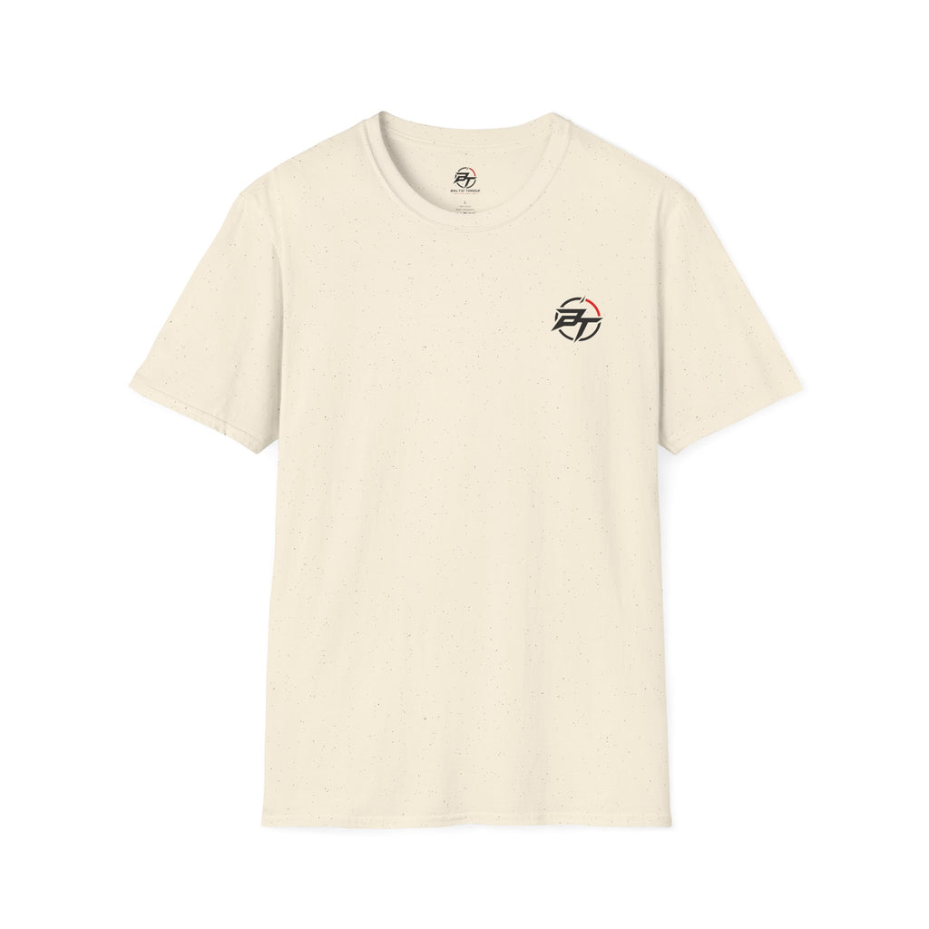 Minimalist Compass Logo T-Shirt — Small Chest Badge Graphic