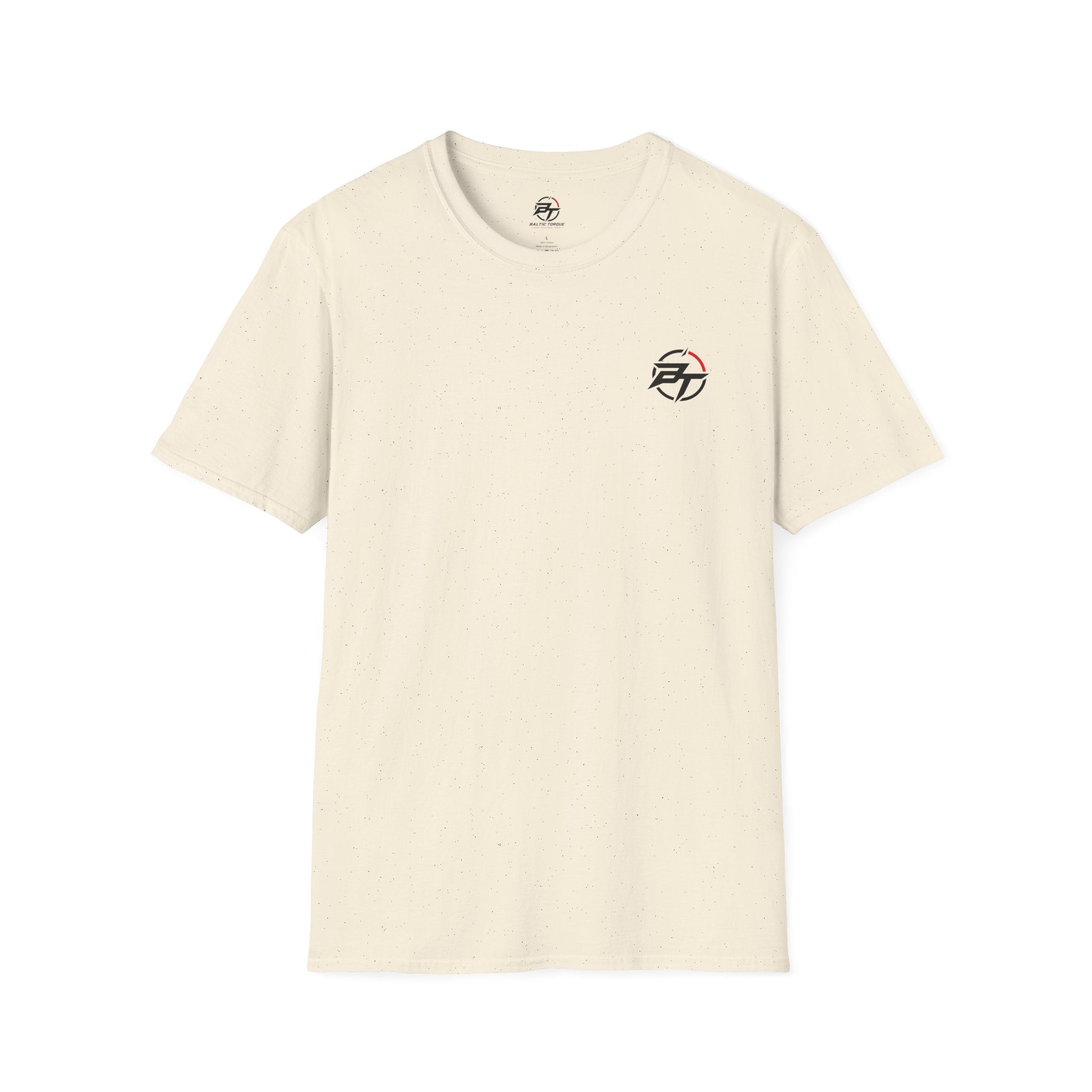 Minimalist Compass Logo T-Shirt — Small Chest Badge Graphic