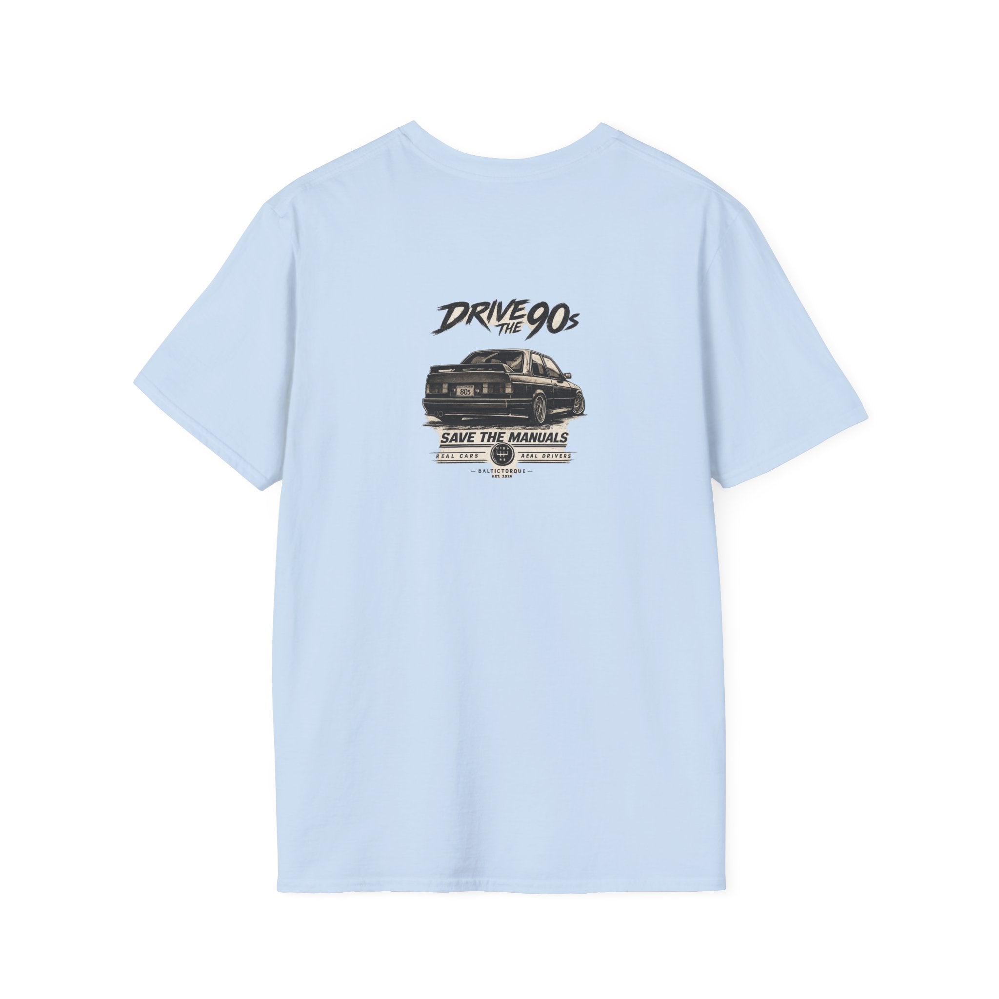 Minimalist Compass Logo T-Shirt — Small Chest Badge Graphic