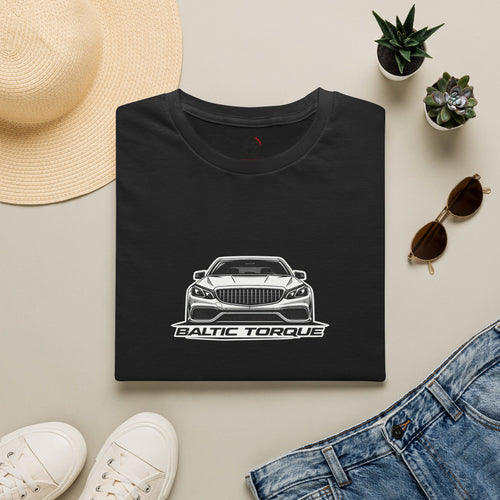 Baltic Torque Car Tee — Front-View Sports Sedan Graphic T-Shirt