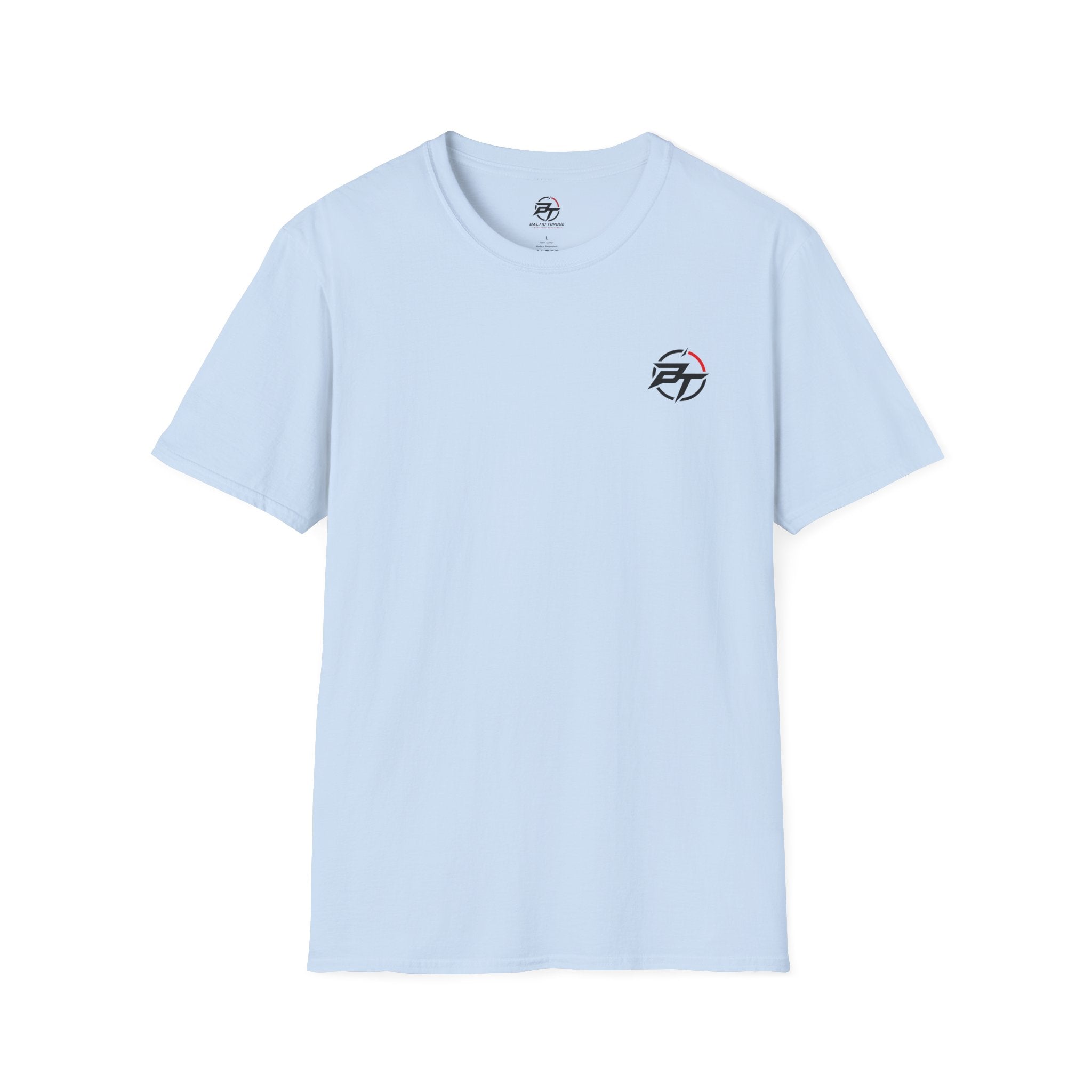 Minimalist Compass Logo T-Shirt — Small Chest Badge Graphic