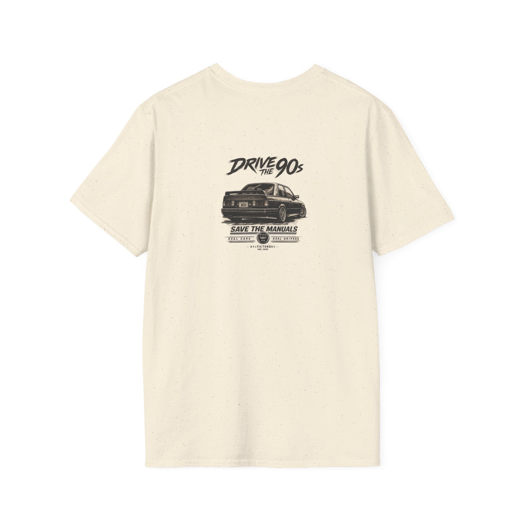 Minimalist Compass Logo T-Shirt — Small Chest Badge Graphic