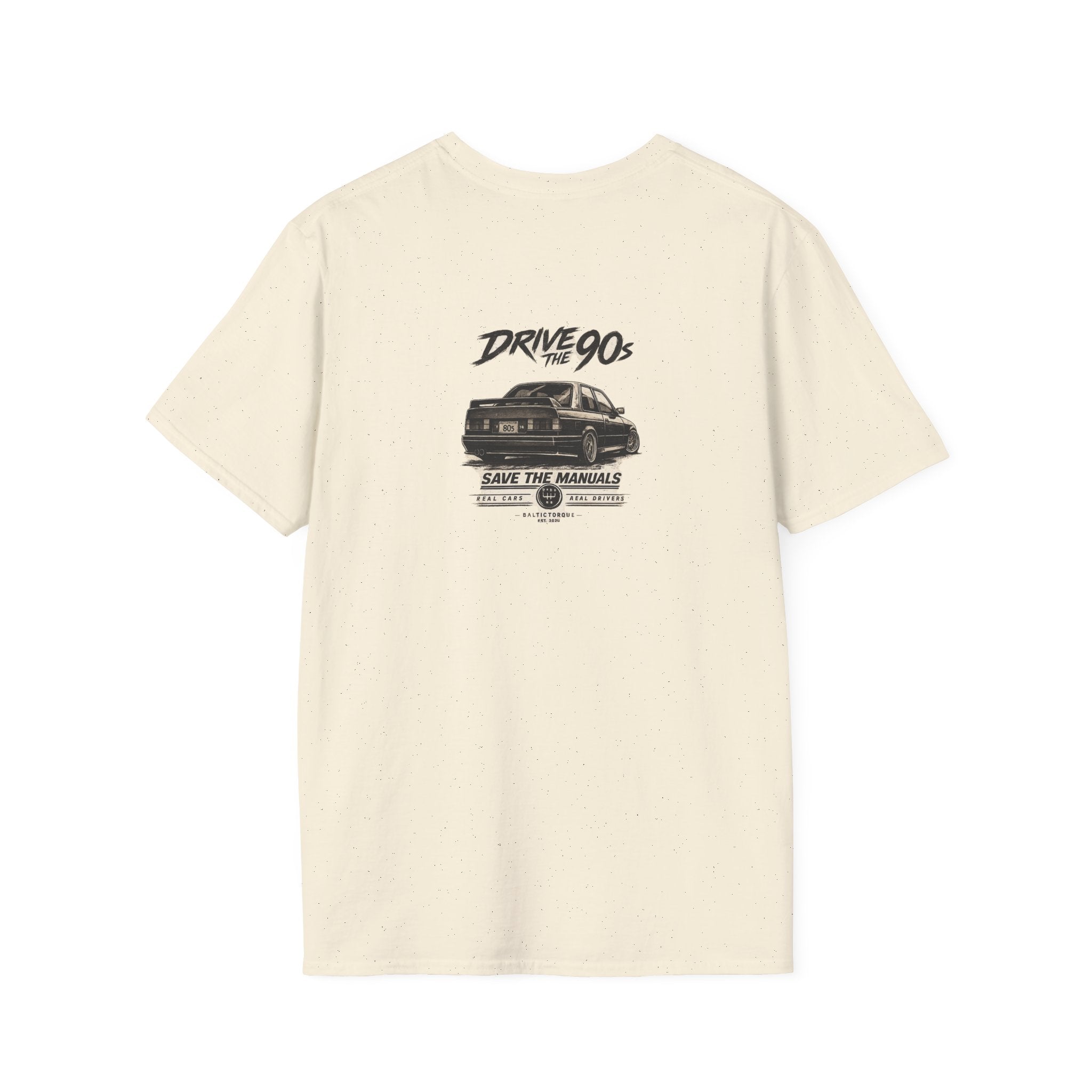 Minimalist Compass Logo T-Shirt — Small Chest Badge Graphic