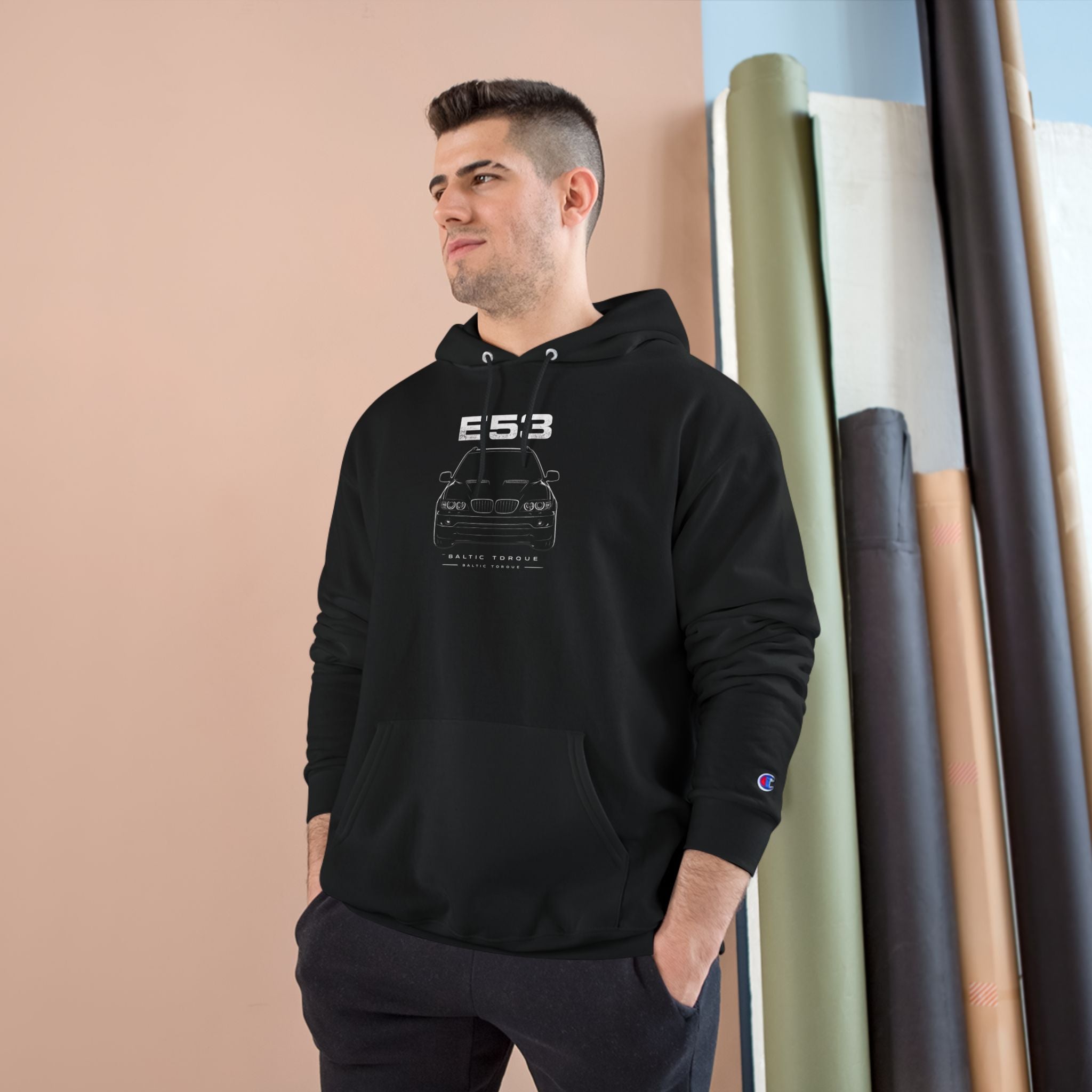E53 Hoodie  Car Graphic Pullover
