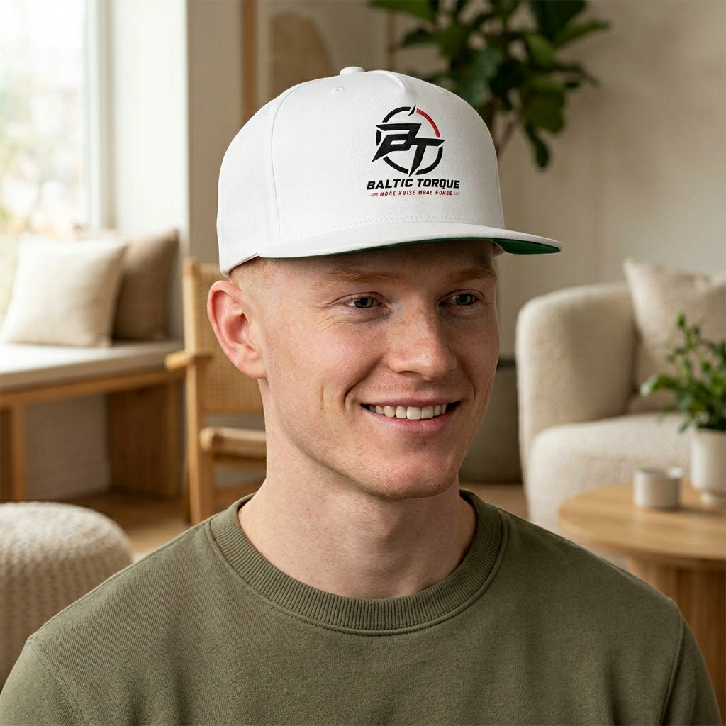 Baltic Torque Embroidered Flat Bill Cap