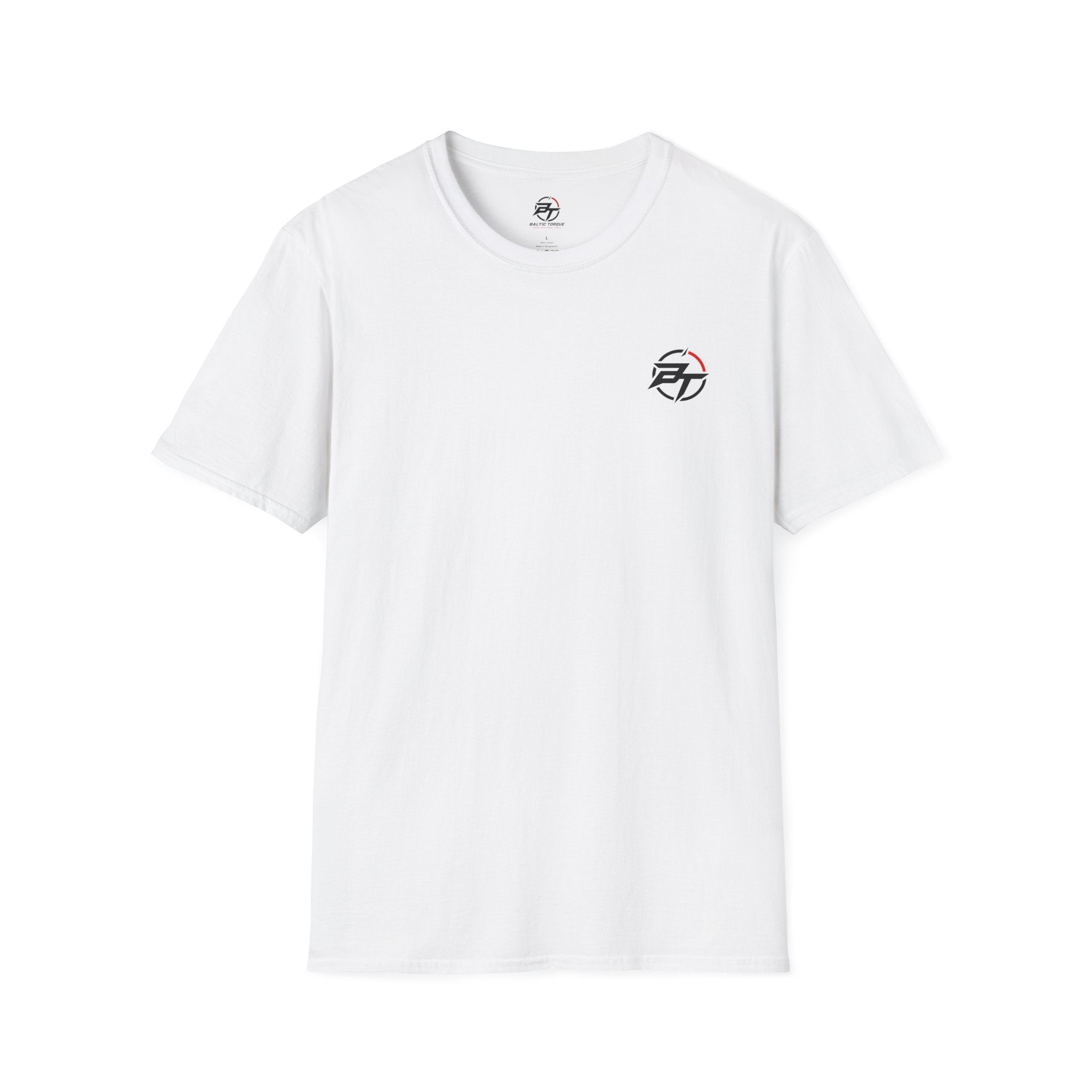 Minimalist Compass Logo T-Shirt — Small Chest Badge Graphic