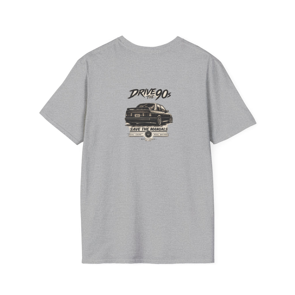 Minimalist Compass Logo T-Shirt — Small Chest Badge Graphic