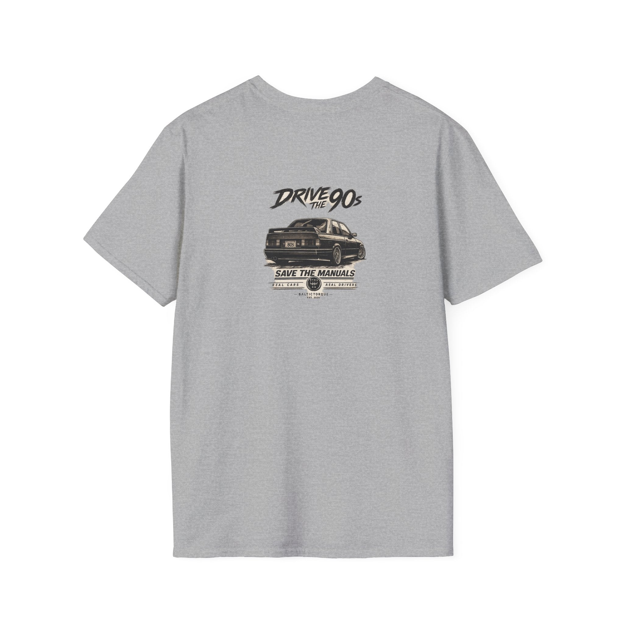 Minimalist Compass Logo T-Shirt — Small Chest Badge Graphic
