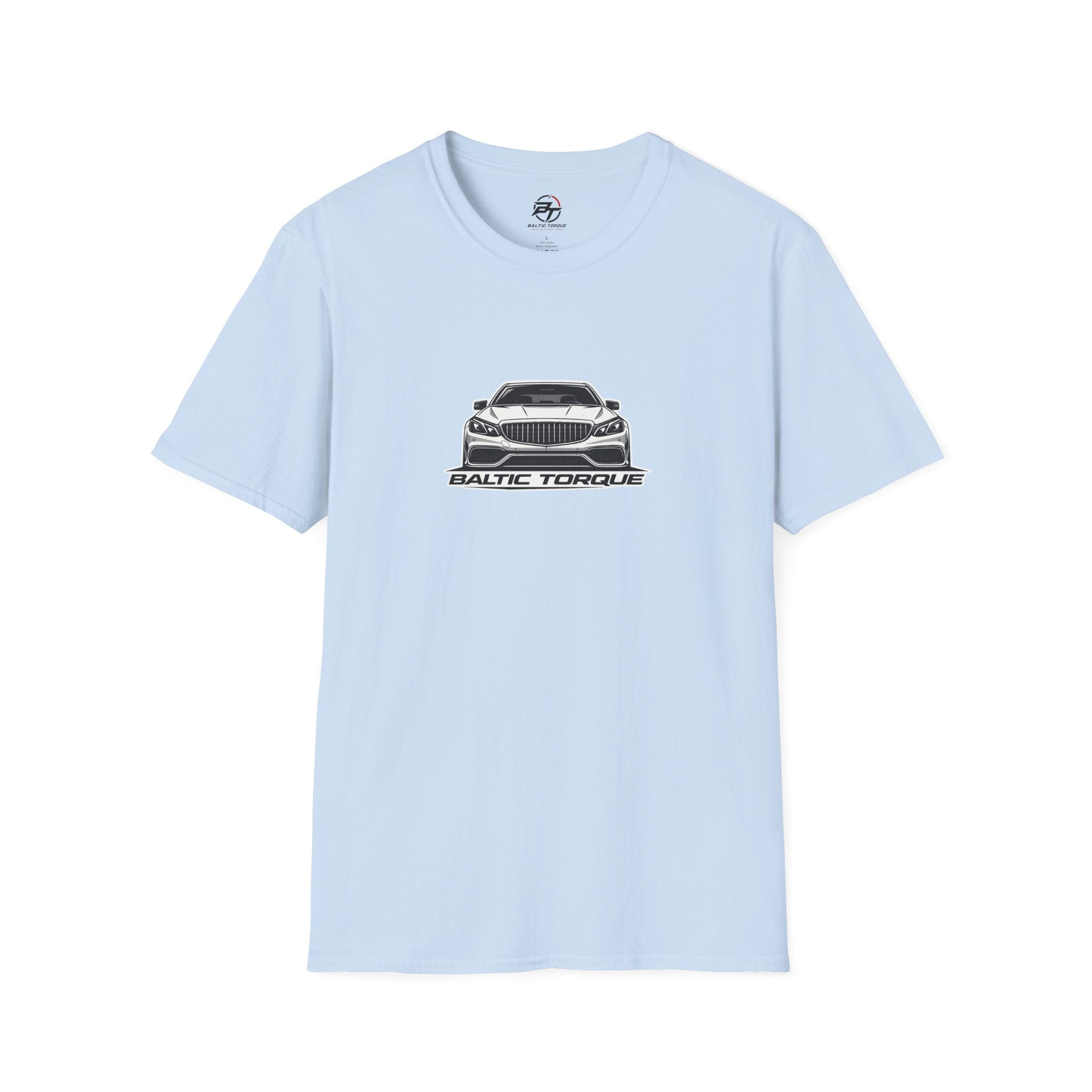Baltic Torque Car Tee — Front-View Sports Sedan Graphic T-Shirt