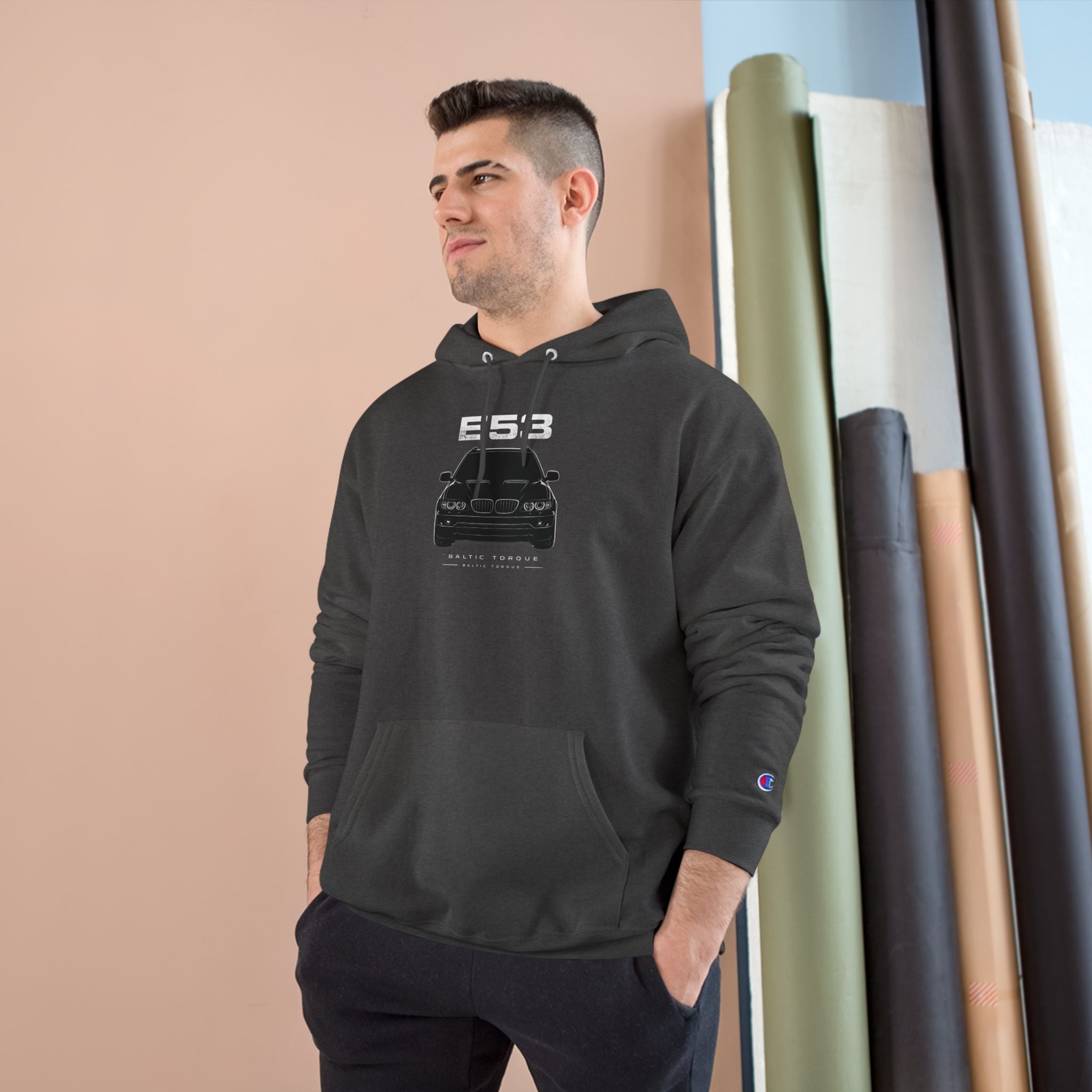 E53 Hoodie  Car Graphic Pullover
