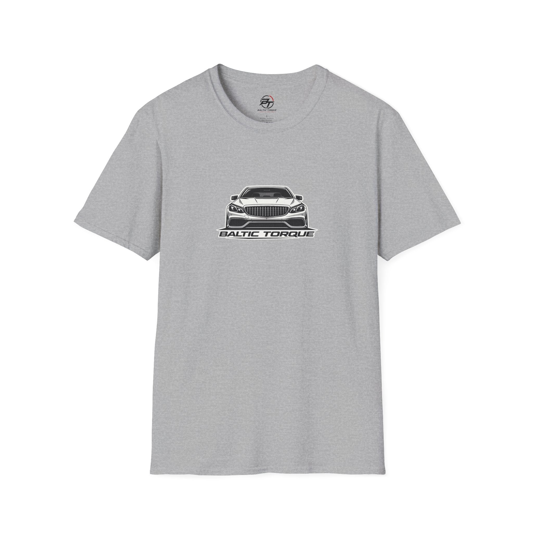 Baltic Torque Car Tee — Front-View Sports Sedan Graphic T-Shirt