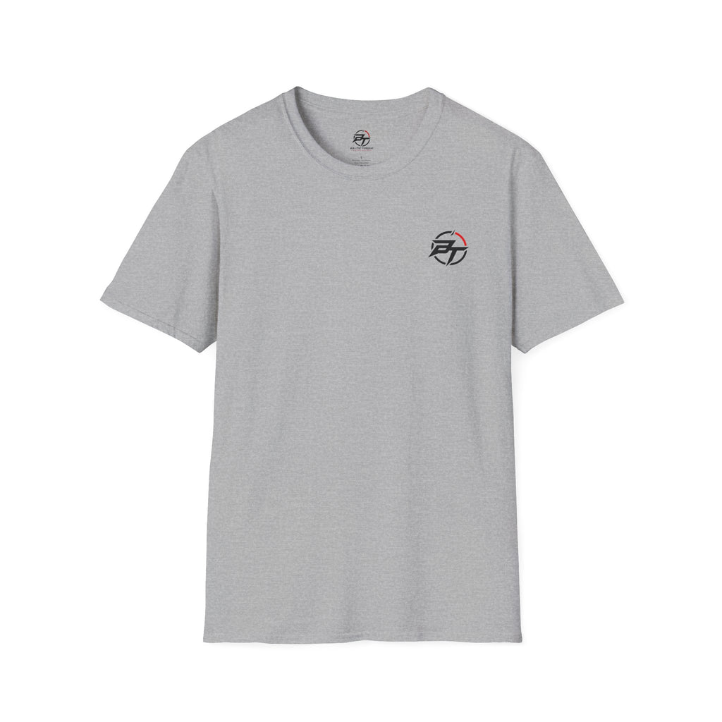 Minimalist Compass Logo T-Shirt — Small Chest Badge Graphic