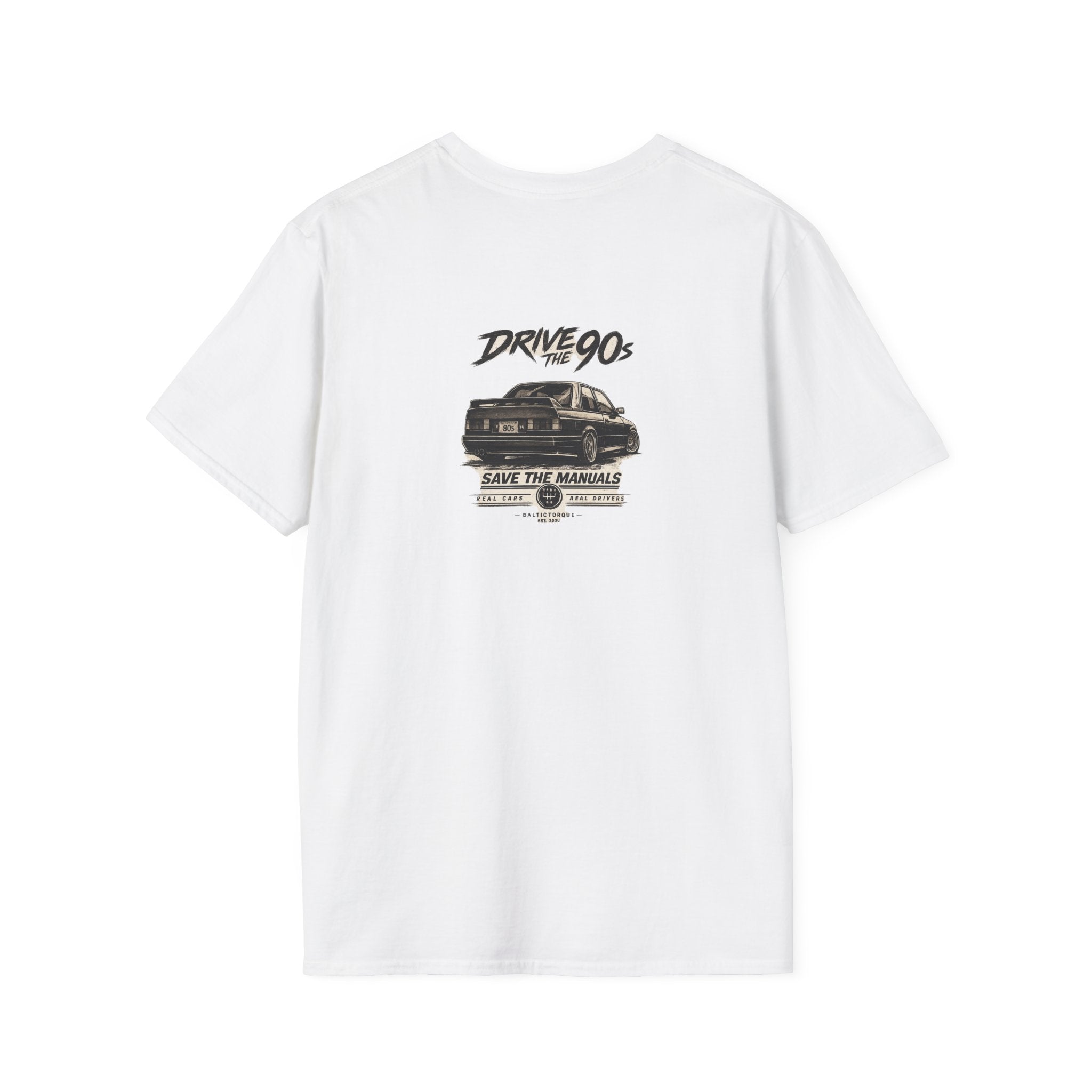 Minimalist Compass Logo T-Shirt — Small Chest Badge Graphic